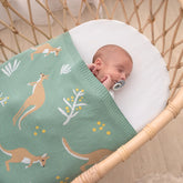 Australiana Kangaroo Baby Blanket